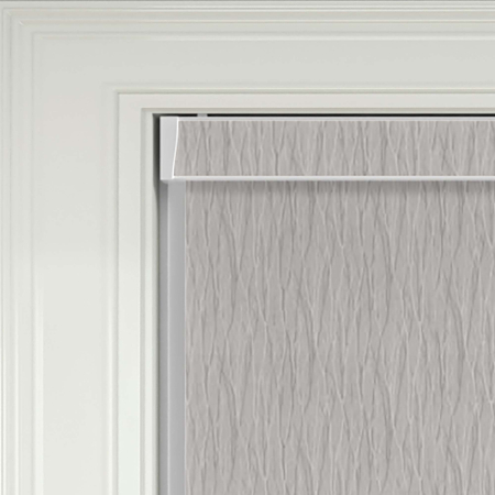 Hollow Grey Electric No Drill Roller Blinds Product Detail