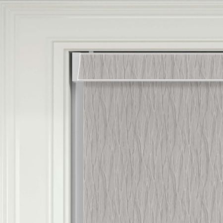 Hollow Grey Electric Pelmet Roller Blinds Product Detail