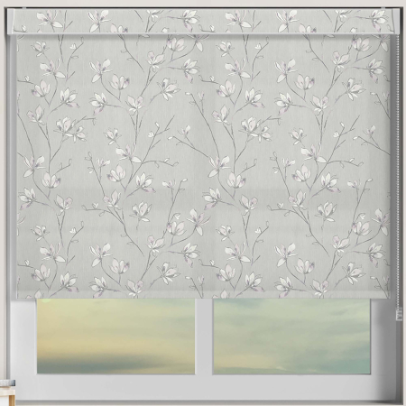 Iris Blush Electric No Drill Roller Blinds Frame