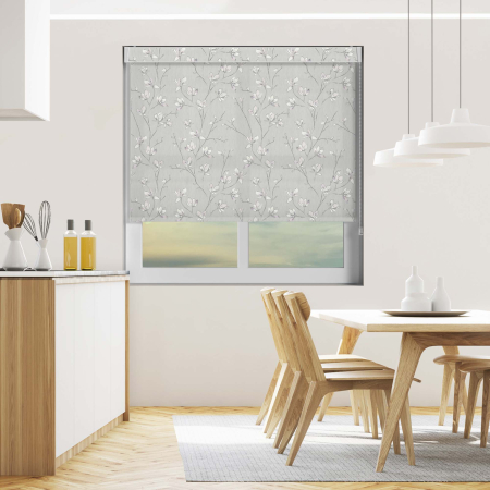 Iris Blush Electric No Drill Roller Blinds