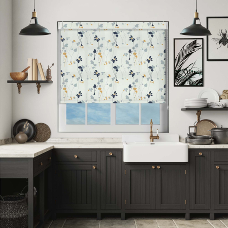 Keily Ebony Electric No Drill Roller Blinds