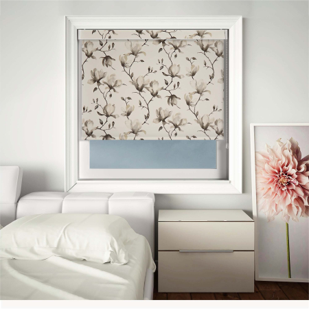 Laurel Grey Electric No Drill Roller Blinds
