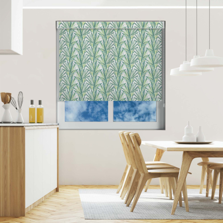 Leso Palm Muted Pelmet Roller Blinds