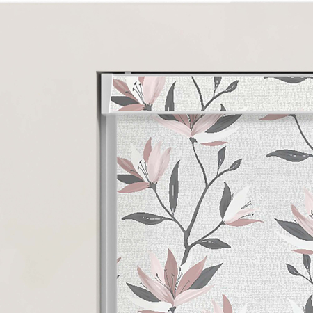 Lilium Blush Electric No Drill Roller Blinds Product Detail
