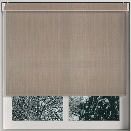 Linen Truffle Electric No Drill Roller Blinds Frame