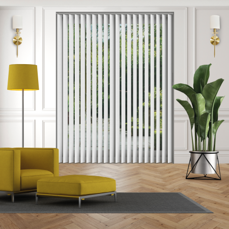 Linum Off White Replacement Vertical Blind Slats Open