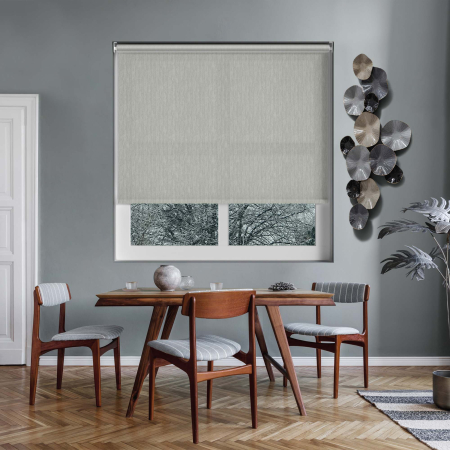 Lumi Silver Cordless Roller Blinds