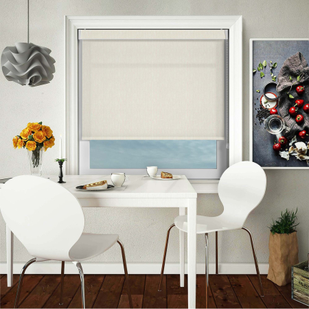 Lumi White Electric No Drill Roller Blinds