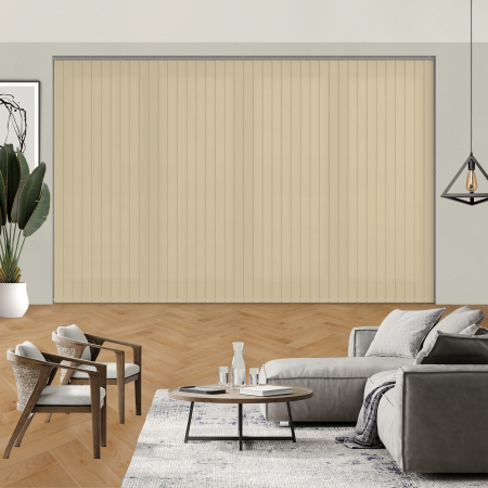 Luxe Biscotti Vertical Blinds
