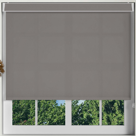 Luxe Concrete Electric No Drill Roller Blinds Frame