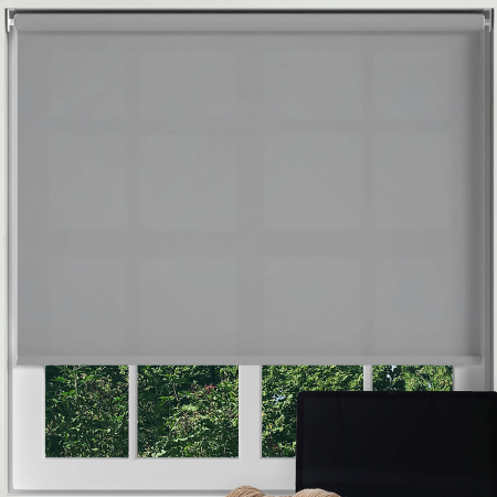 Luxe Grey Electric Roller Blinds Frame