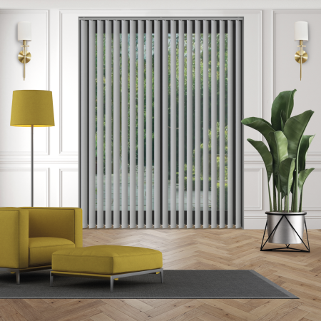 Luxe Iron Replacement Vertical Blind Slats Open