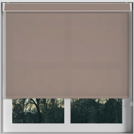 Luxe Taupe Electric No Drill Roller Blinds Frame