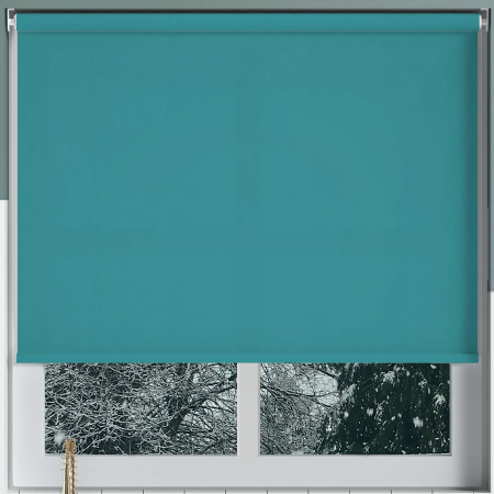 Luxe Teal Electric Roller Blinds Frame