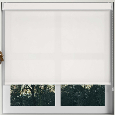 Luxe White Electric No Drill Roller Blinds Frame