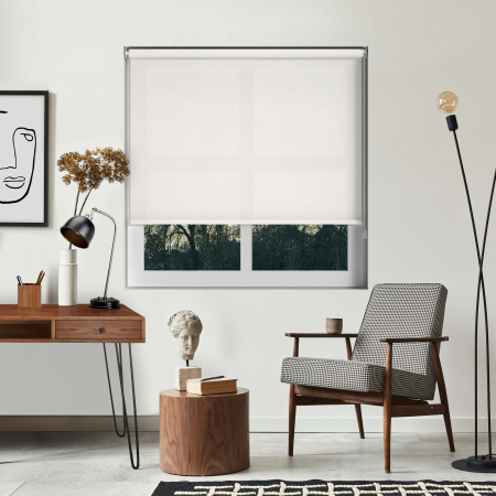 Luxe White Roller Blinds