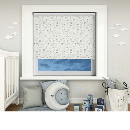 Magical Skies Grey Cordless Roller Blinds