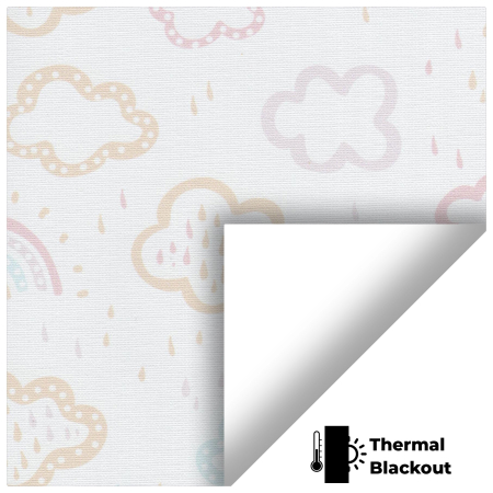 Magical Skies Pastel Electric No Drill Roller Blinds Scan