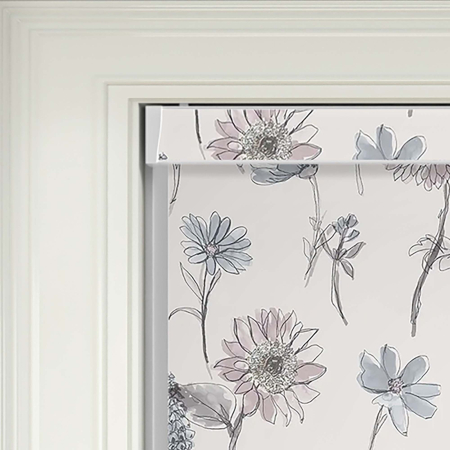 Matilda Blush Electric No Drill Roller Blinds Product Detail