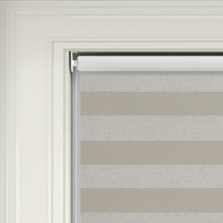 Metallic Stripe Opal Electric Roller Blinds Product Detail