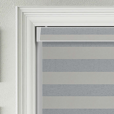 Metallic Stripe Shadow Electric No Drill Roller Blinds Product Detail