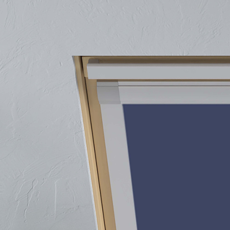 Midnight Blue Roto Roof Window Blinds Detail