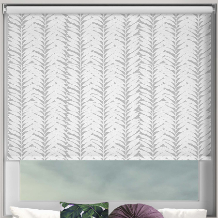 Mimosa Grey Electric Roller Blinds Frame
