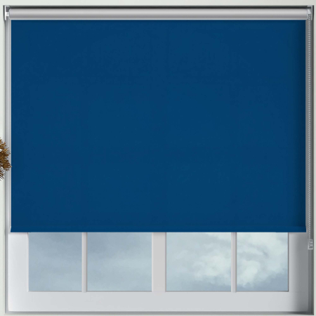 Mirage Solar Dark Blue Roller Blinds Frame