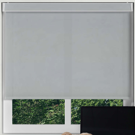 Mirage Solar Silver Electric No Drill Roller Blinds Frame