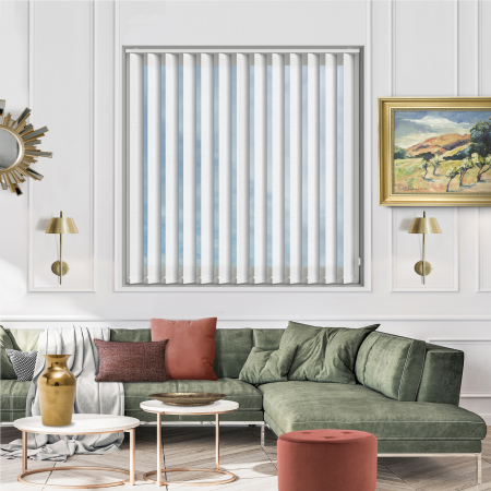 Mittle Snow Replacement Vertical Blind Slats Open