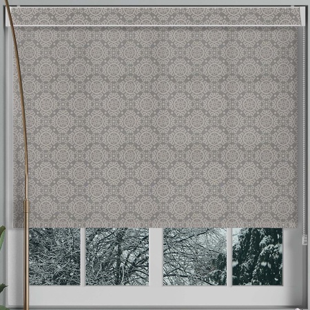 Morocco Grey No Drill Blinds Frame
