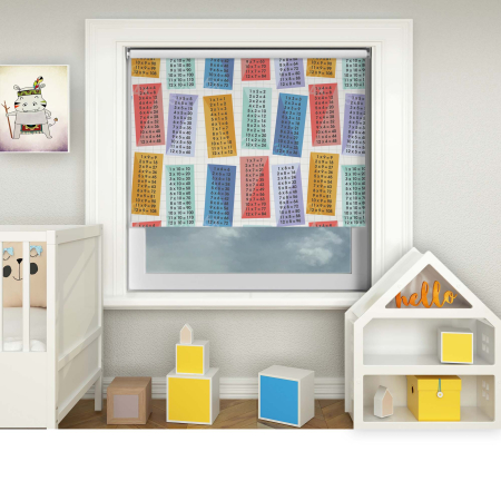 Multiplication Rainbow Electric Roller Blinds