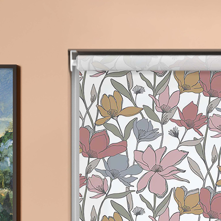 Muted Autumn Blooms Roller Blinds Product Detail