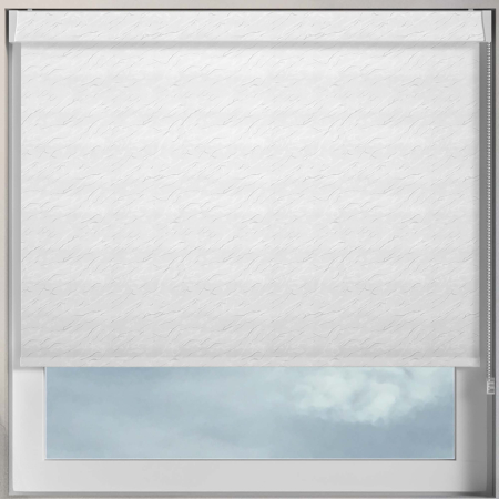 Negev White Electric No Drill Roller Blinds Frame