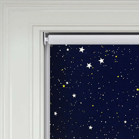 Night Sky Blue Electric Roller Blinds Product Detail