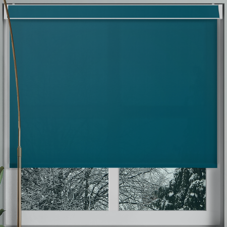 Origin Rich Teal Electric No Drill Roller Blinds Frame