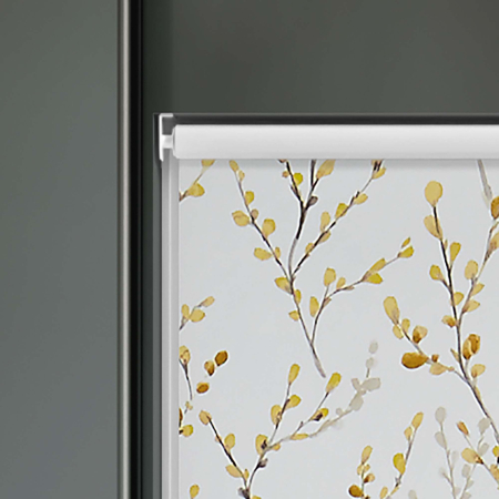 Osier Mustard Electric Roller Blinds Product Detail