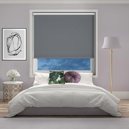 Otto Stone Grey Cordless Roller Blinds