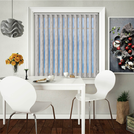 Pasture Natural Replacement Vertical Blind Slats Open
