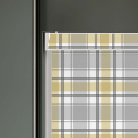 Patchwork Lemon Electric No Drill Roller Blinds Product Detail