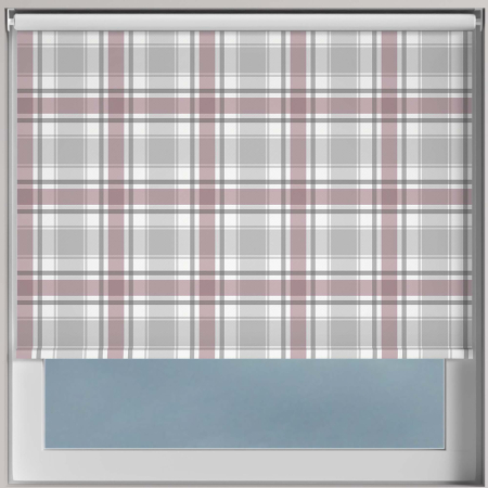 Patchwork Mulberry Electric Roller Blinds Frame