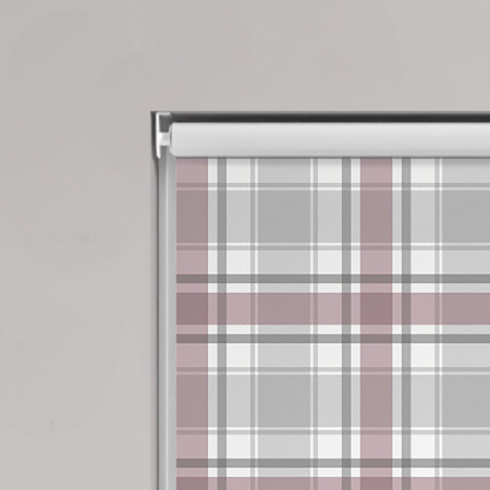 Patchwork Mulberry Electric Roller Blinds Product Detail