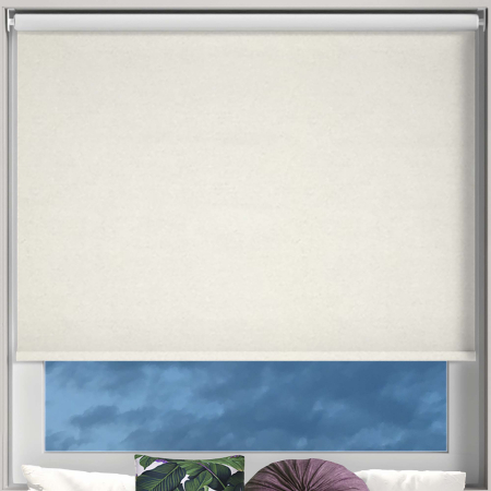 Pearl White Electric Roller Blinds Frame