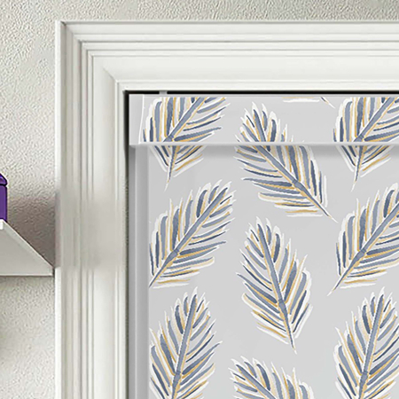 Pinnate Blue No Drill Blinds Product Detail
