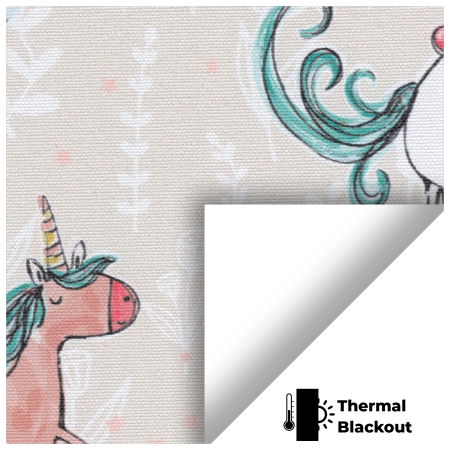 Playful Unicorn Electric Roller Blinds Scan