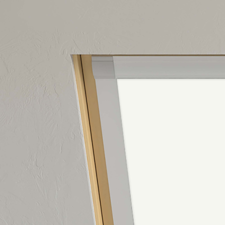 Pure White Aurora Roof Window Blinds Detail