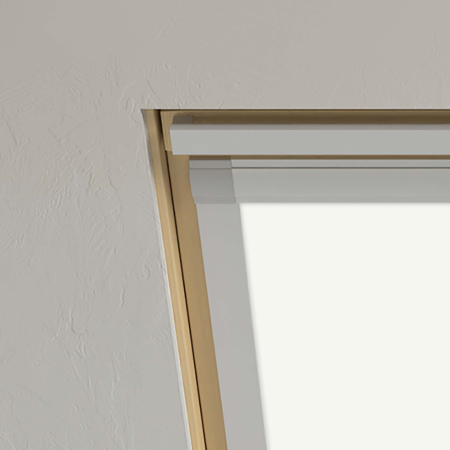 Pure White Tyrem Roof Window Blinds Detail