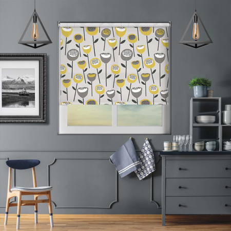 Seed Pod Grey Electric Roller Blinds