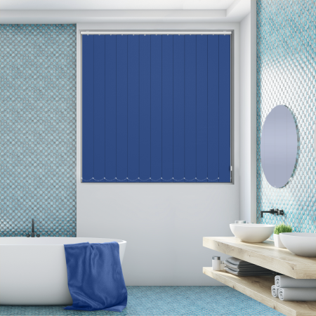 Shower Safe Imperial Blue Replacement Vertical Blind Slats