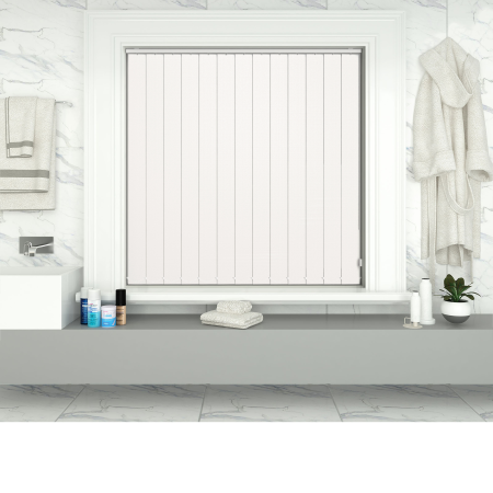 Shower Safe White Replacement Vertical Blind Slats